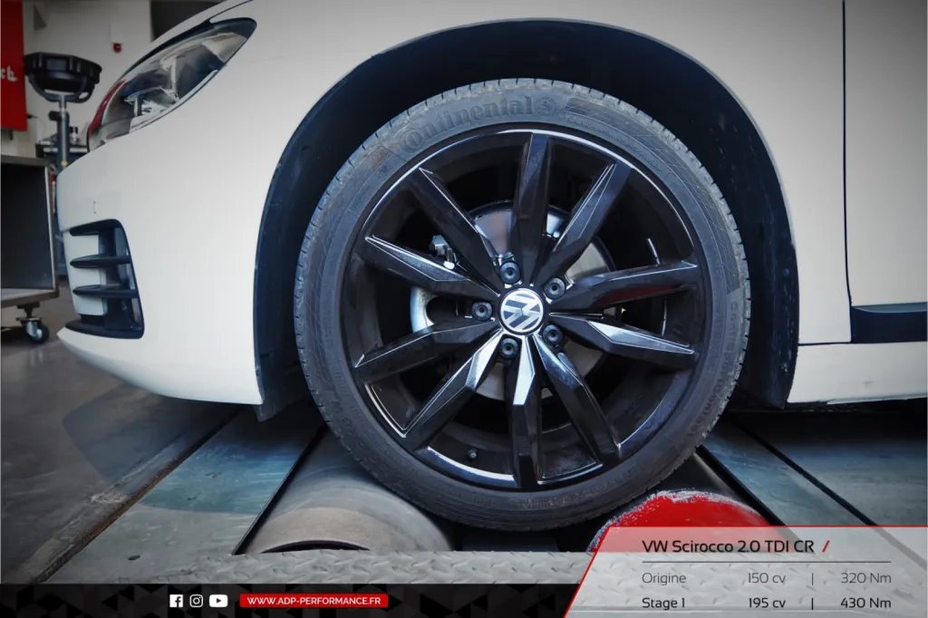 Reprogrammation moteur Plan de Campagne - Volkswagen Scirocco 2.0 TDI CR 150cv - ADP Performance