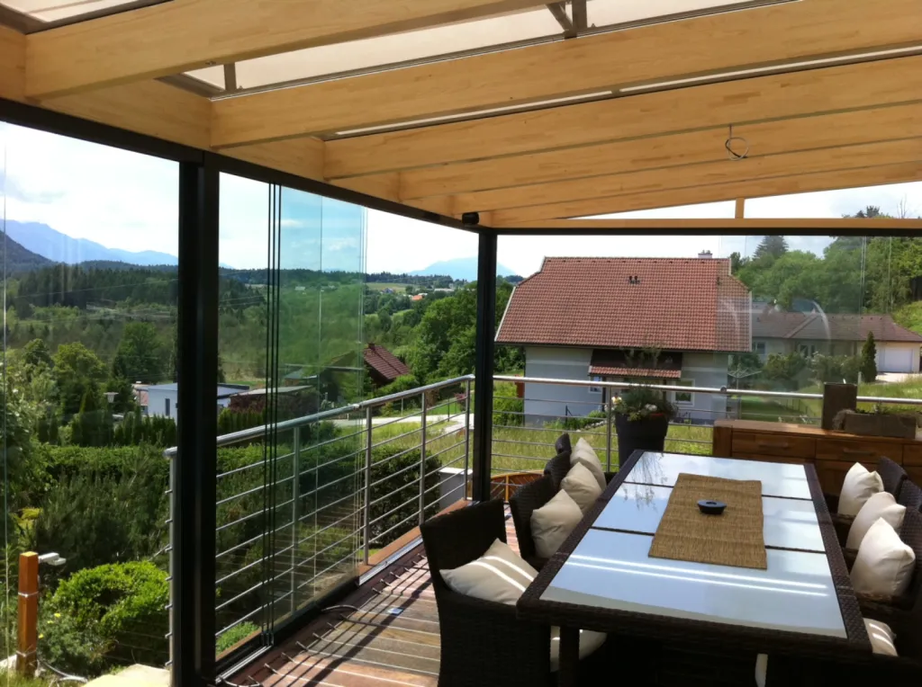 pose de fermeture de terrasse sur mesure