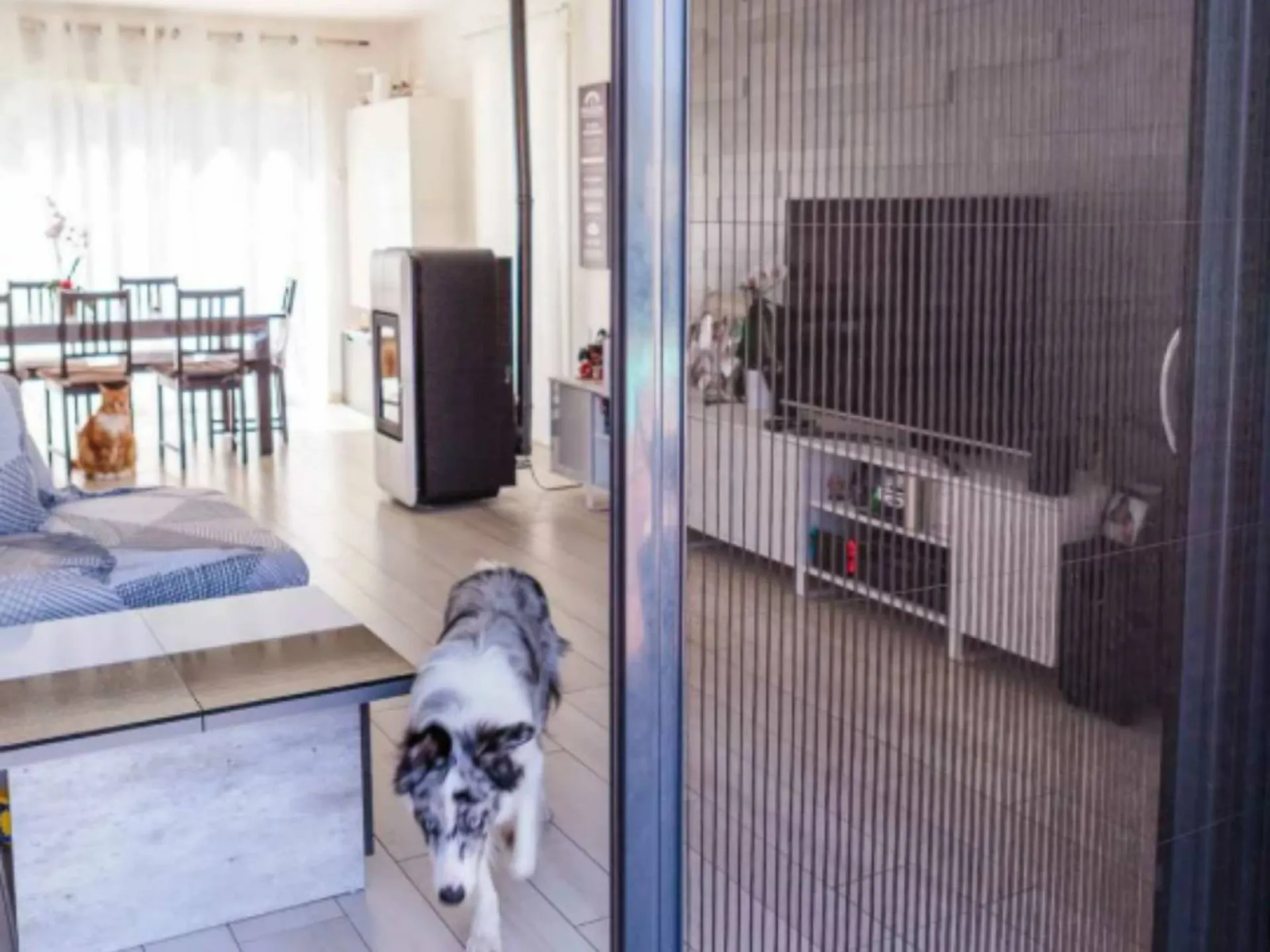 Portes-fenêtres avec moustiquaires pour l'été à Carqueiranne dans le Var