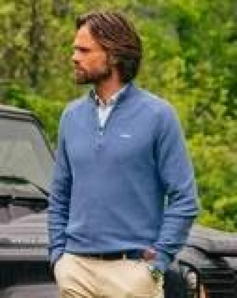 Pull Bleu foncé Demi-Zip NZA à Dieppe chez Urban Chic