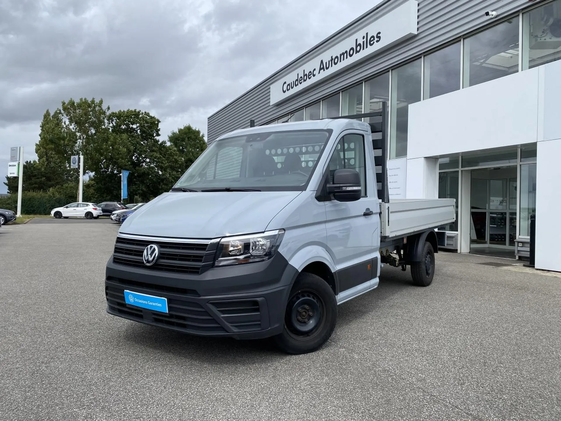 Utilitaire Volkswagen Crafter occasion à La Frénaye : châssis plateau TDI 140 chez Caudebec Automobiles près du Havre