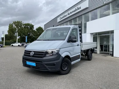 Utilitaire Volkswagen Crafter occasion à La Frénaye : châssis plateau TDI 140 chez Caudebec Automobiles près du Havre
