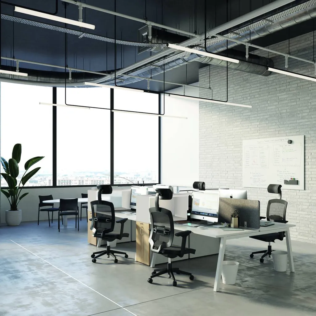 Aménagement de bureaux partagés design contemporain avec pose de cloisons pleines acoustiques à Montpellier