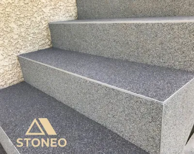 Escaliers moquette de pierre extérieur à Montélimar et Grignan dans le sud de la Drôme et partout dans le 26 07 et 38