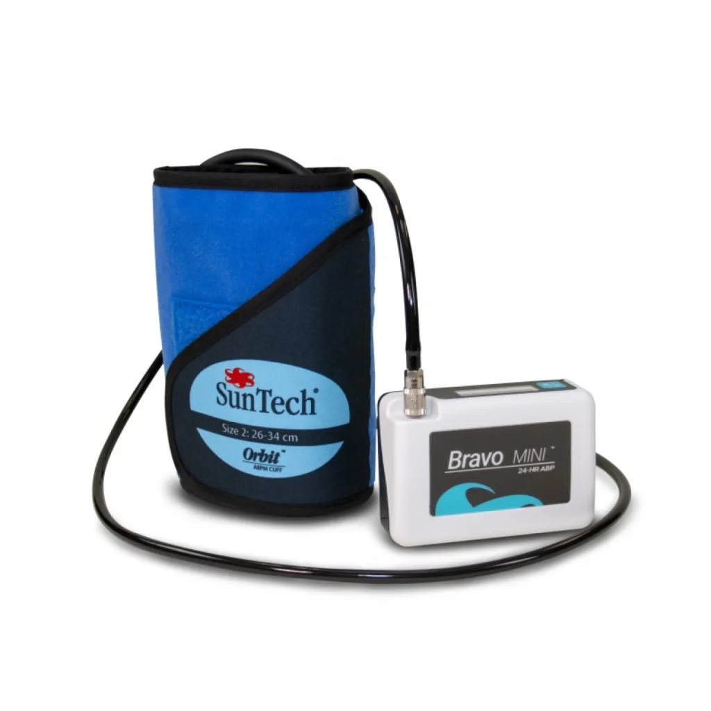 Le MINI Bravo Suntech MAPA 24h à Grenoble, moniteur ambulatoire de pression artérielle précis et fiable, avec écran intuitif et logiciel AccuWin SE inclus pour un suivi tensionnel optimal.