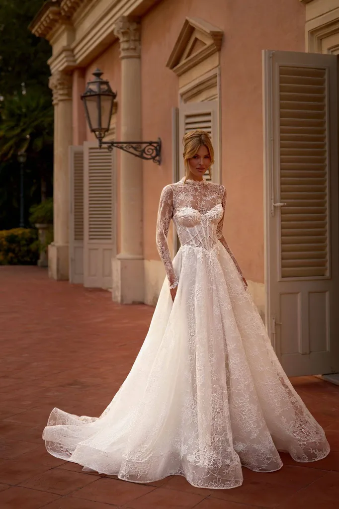 Robe de mariée princesse en dentelle Marseille centre-ville