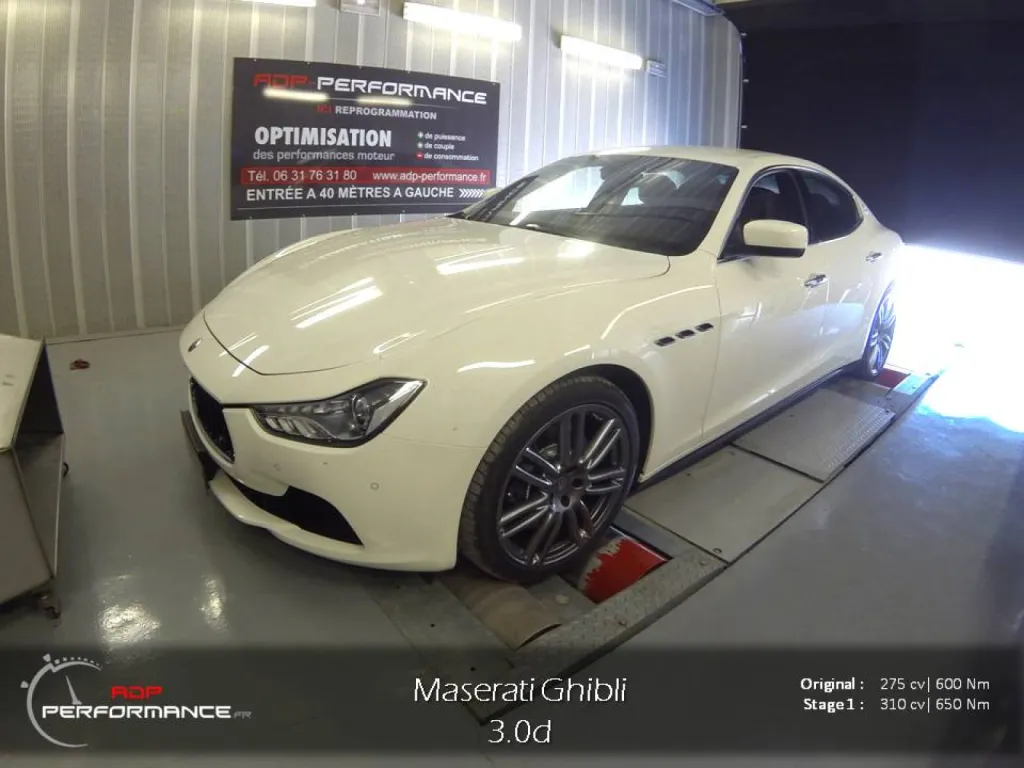 Reprogrammation moteur Maserati ghibli
