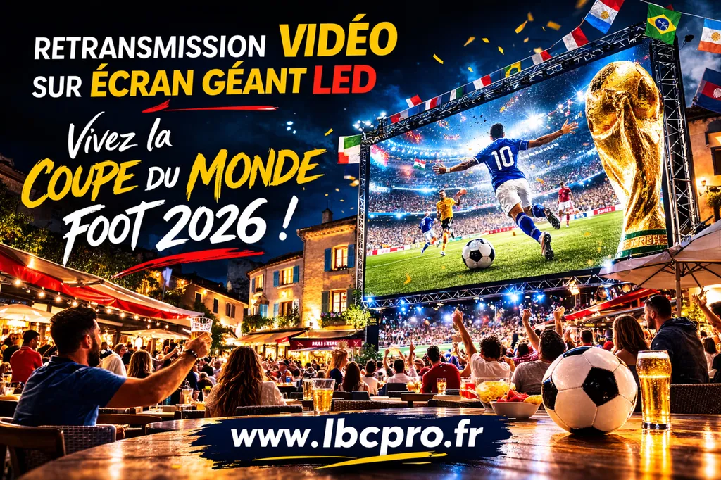 location écran coupe du monde 2026 dans le var à La garde 