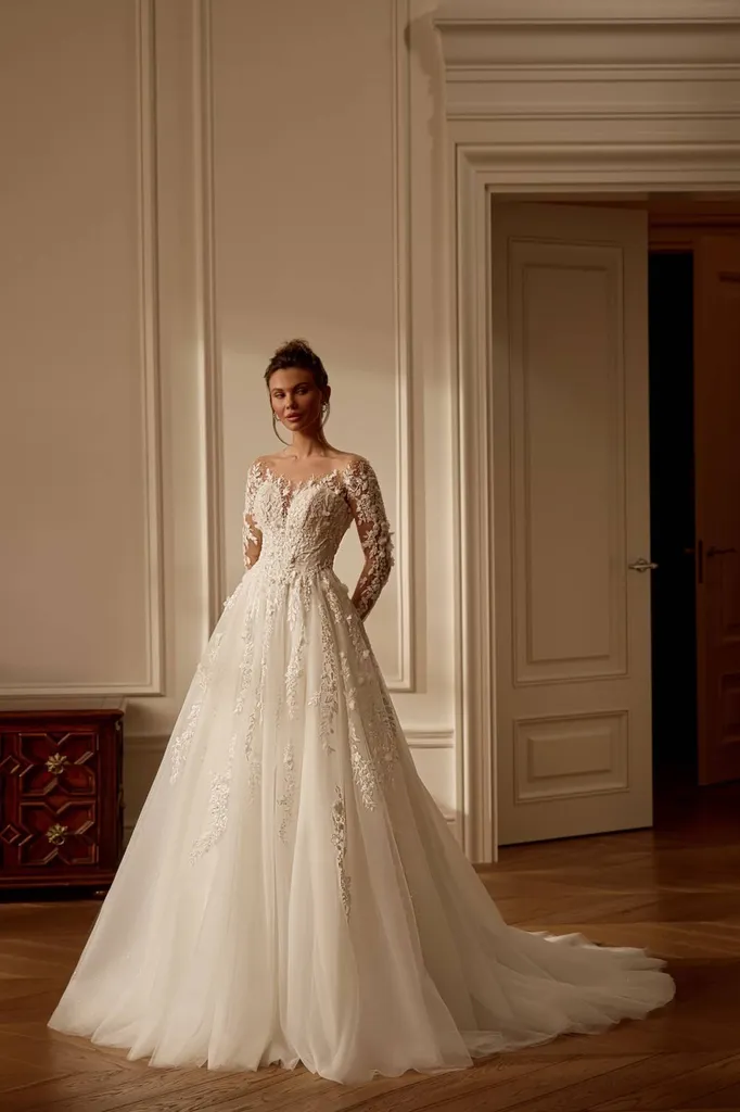 robe de mariée princesse manches longues marseille 