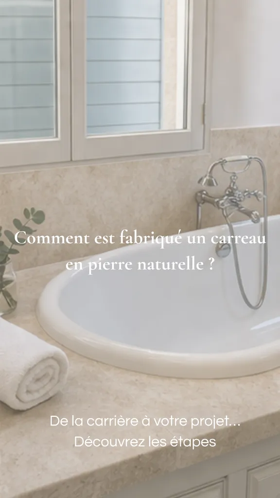 Comment est fabriqué un carreau en pierre naturelle ?