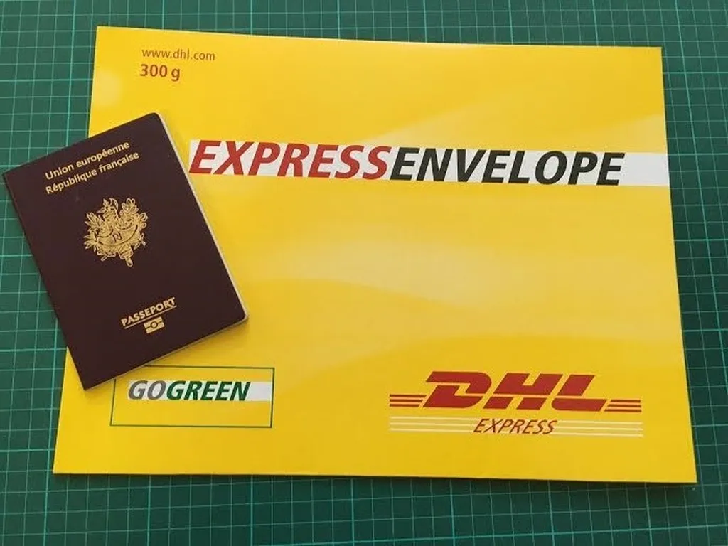 Envoi d'un pli express avec DHL