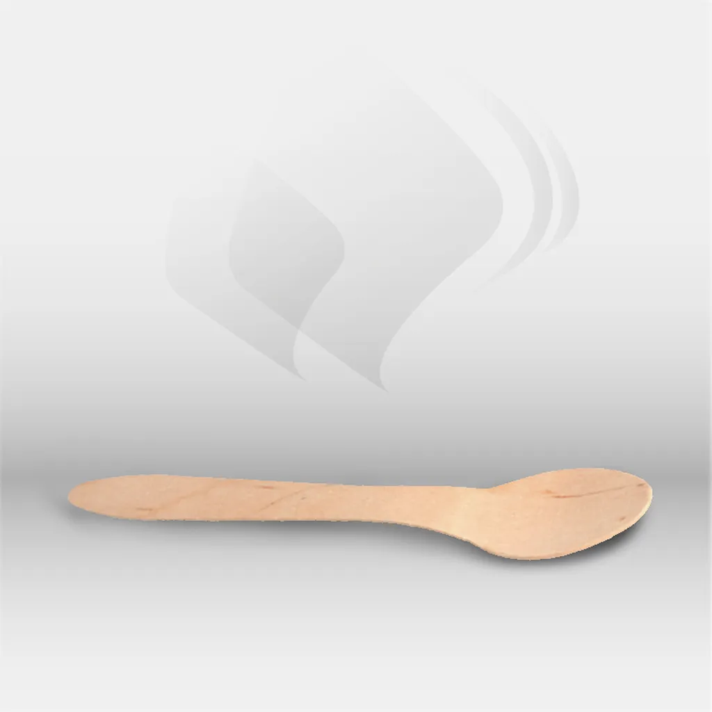 Cuillères en bois naturel Garcia de Pou pour restauration professionnelle, idéales pour traiteur, food trucks et événements, offrant une solution écologique, hygiénique et pratique pour la consommation de soupes, desserts et plats chauds ou froids – dispo