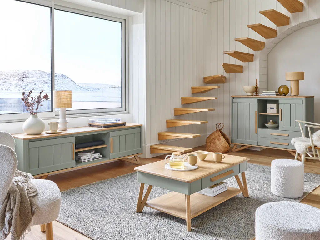 Vente d'une salle à manger complète bois massif modèle ALVA