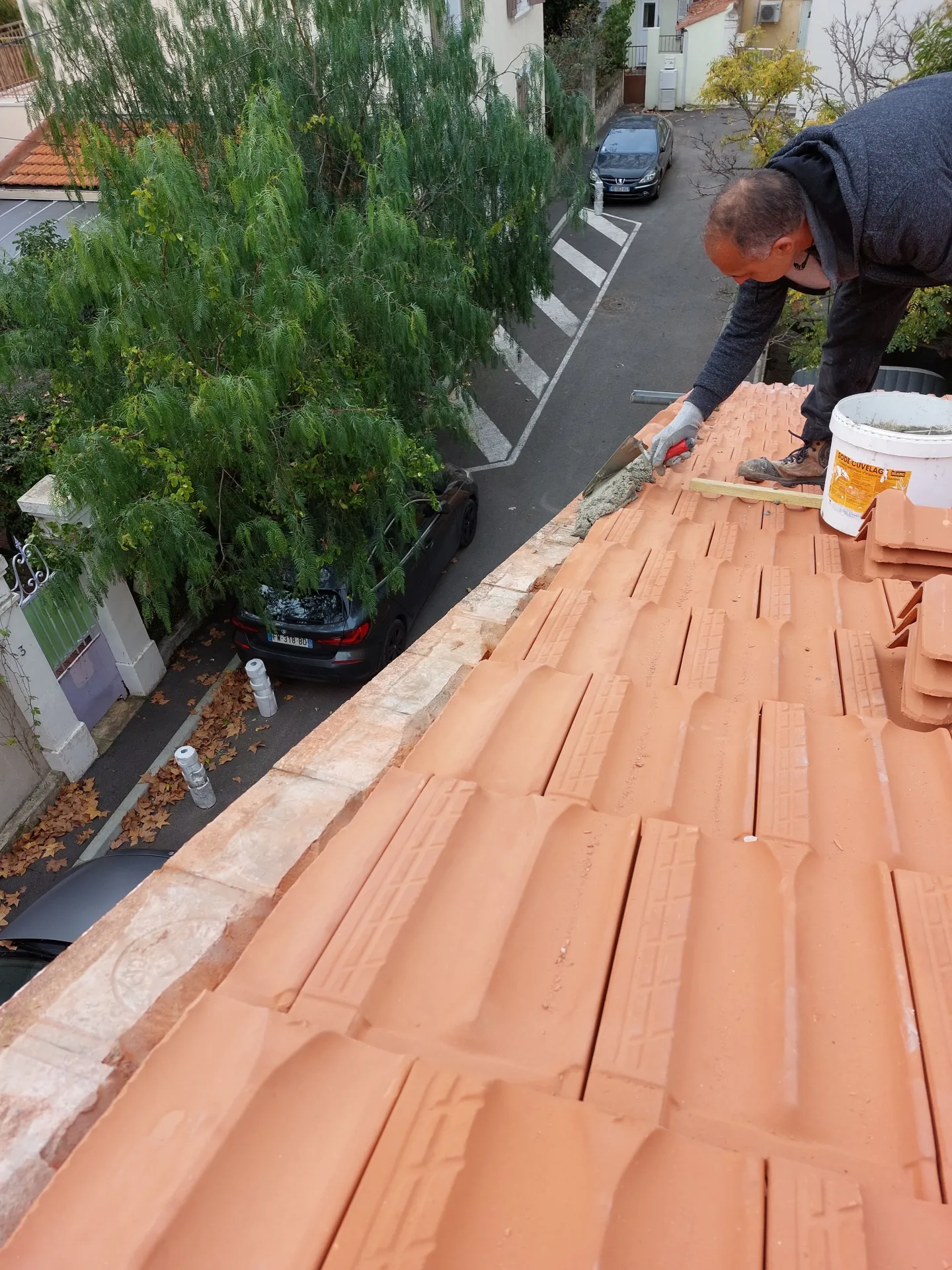 Toiture faite par une entreprise de rénovation