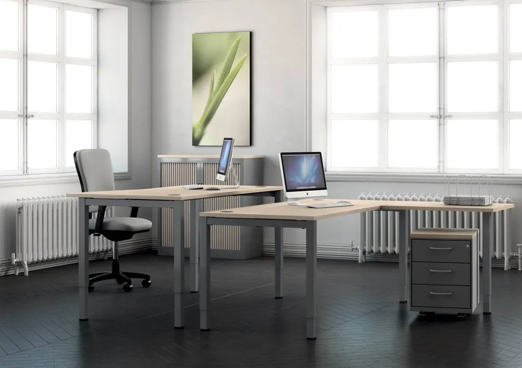 Bureau ASTROLITE RH réglable en hauteur manuel pour coworking à Aix-en-Provence