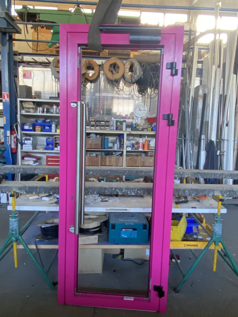 porte aluminium boulangerie