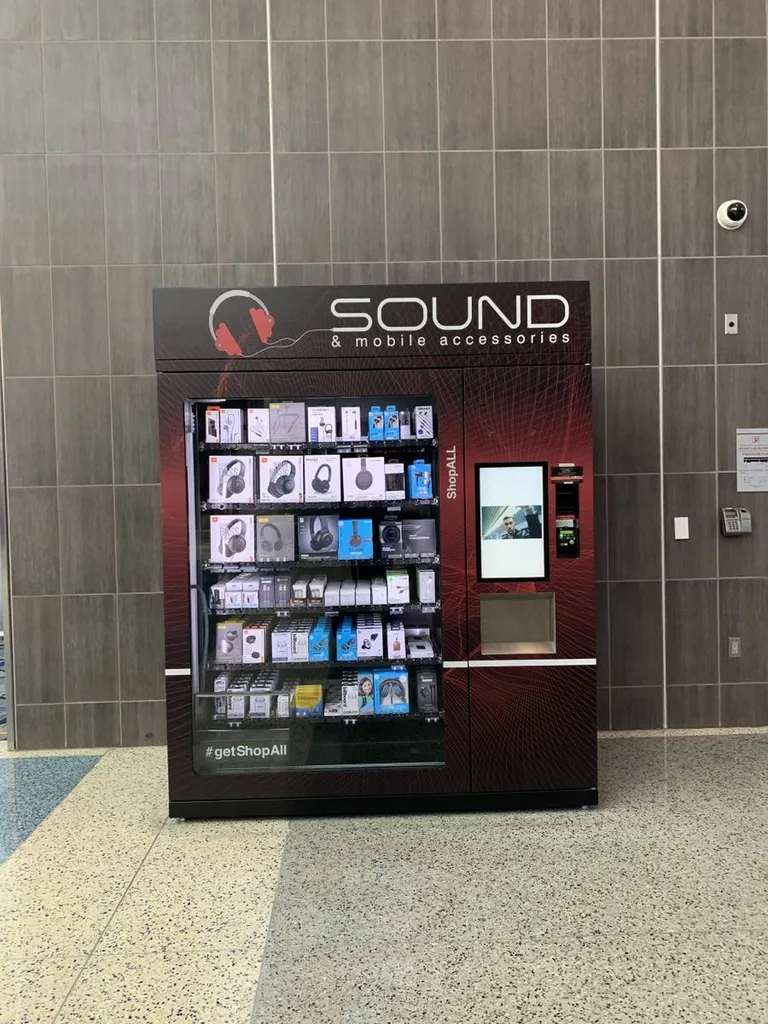 Distributeur automatique de casques et écouteurs 
