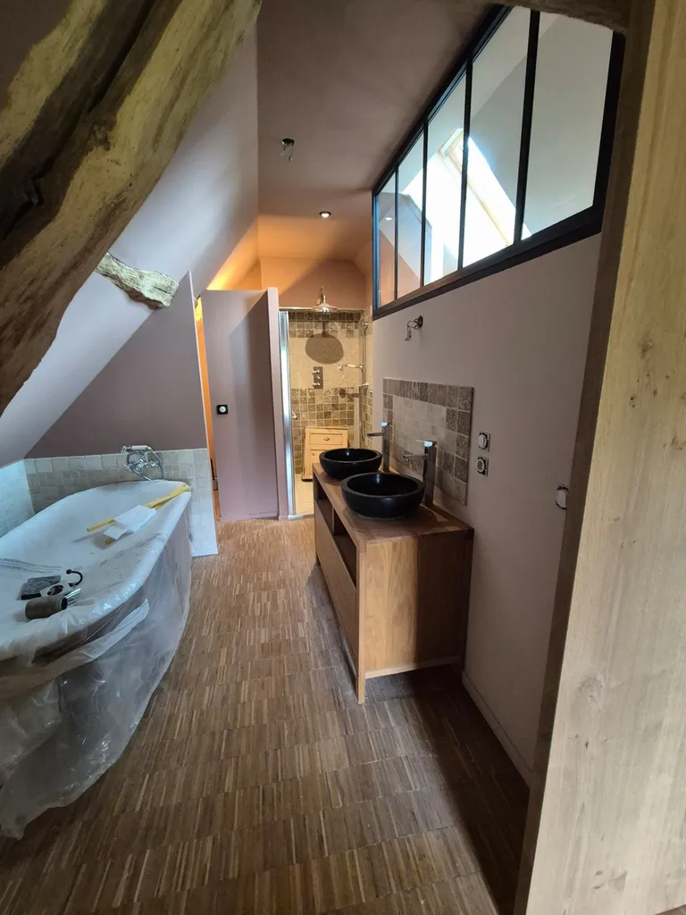 Rénovation d'un pavillon tout en couleurs, entre Alençon et Verneuil d'Avre et d'Iton
