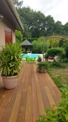 Pose terrasse bois à St Médard en Jalles