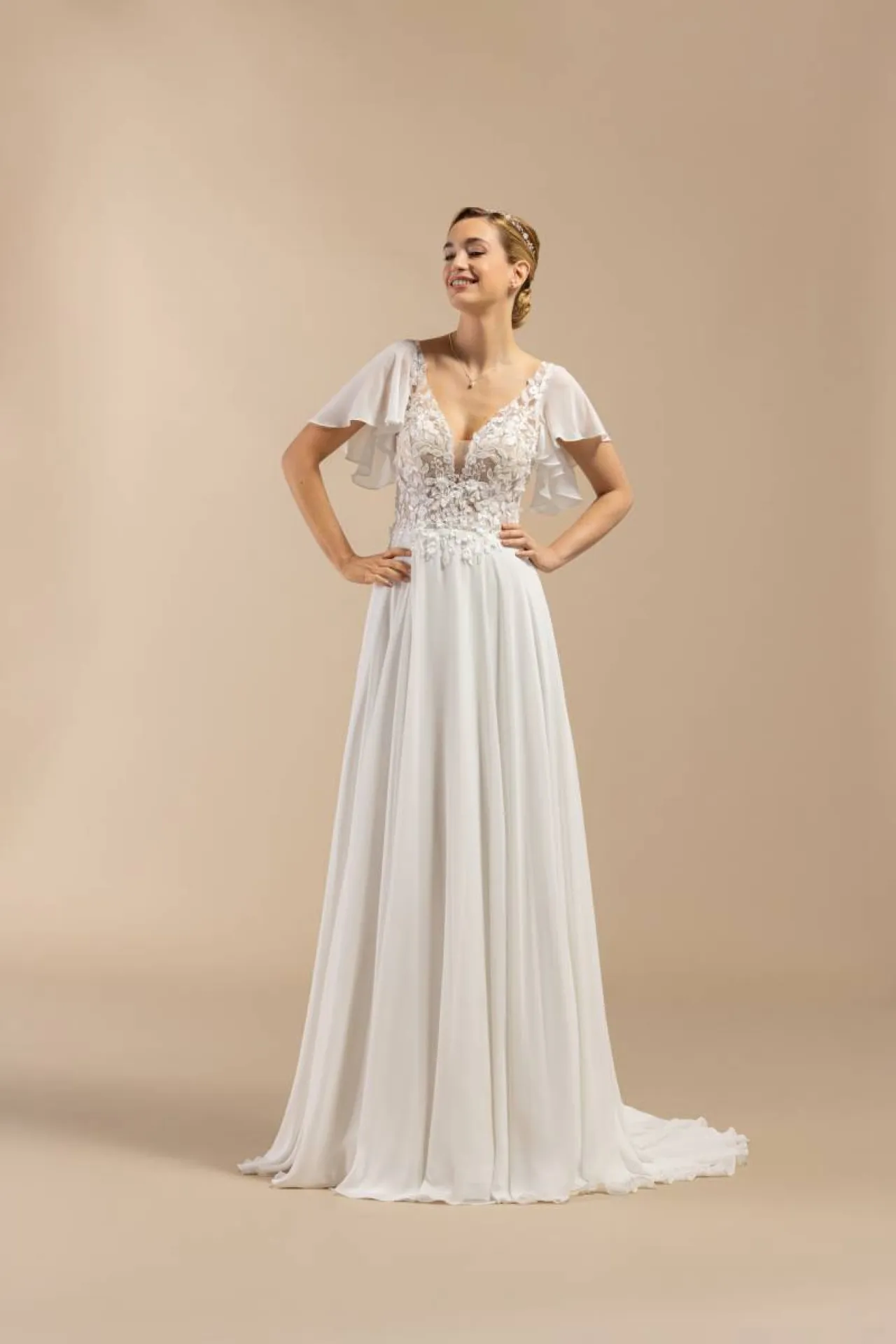 robe de mariée fluide avec manche proche Plan de Campagne