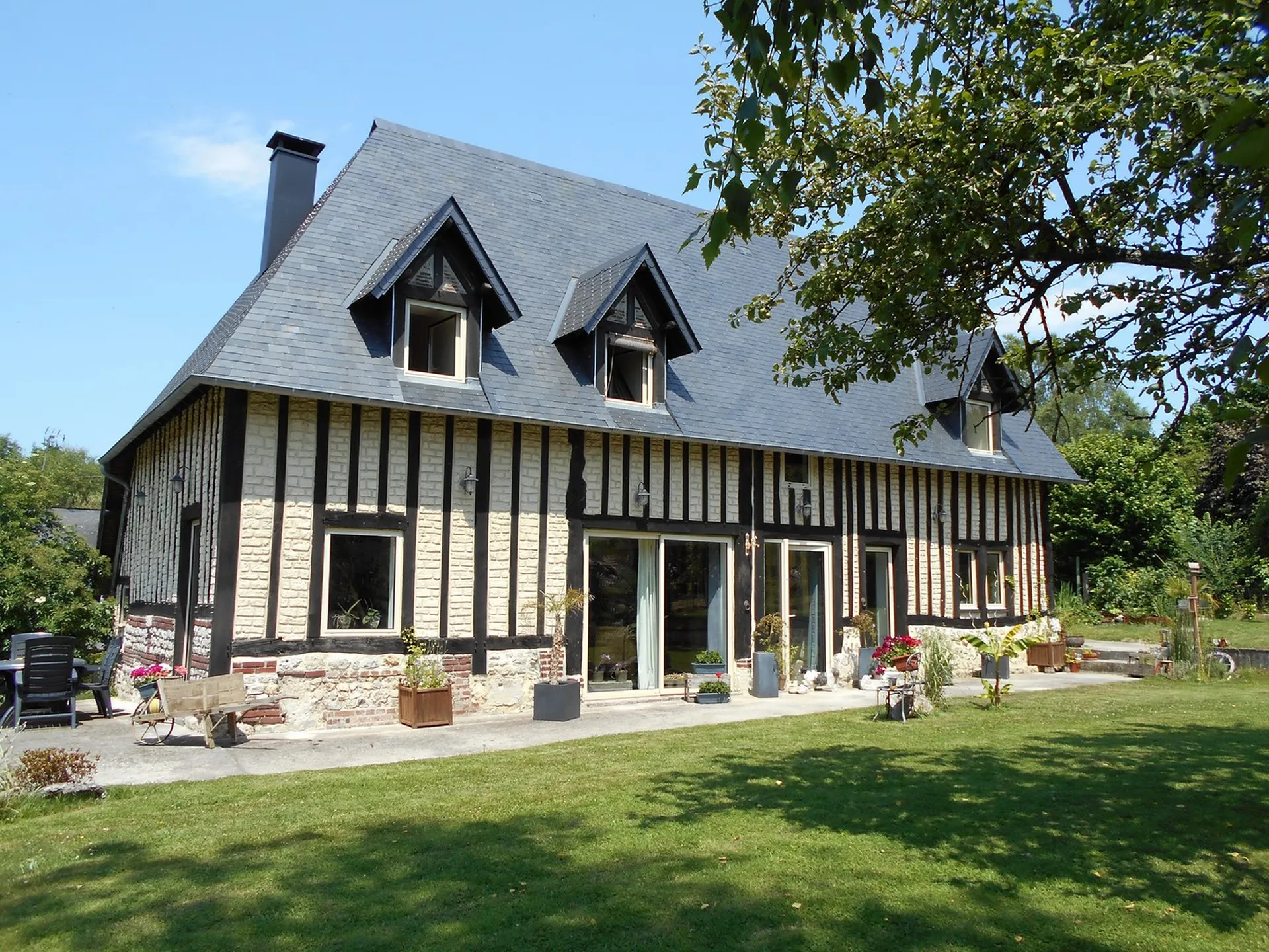 MAISON NORMANDE A VENDRE PROCHE DEAUVILLE, Agence Immobilière Terres et Demeures de Normandie de Lisieux, Calvados 14