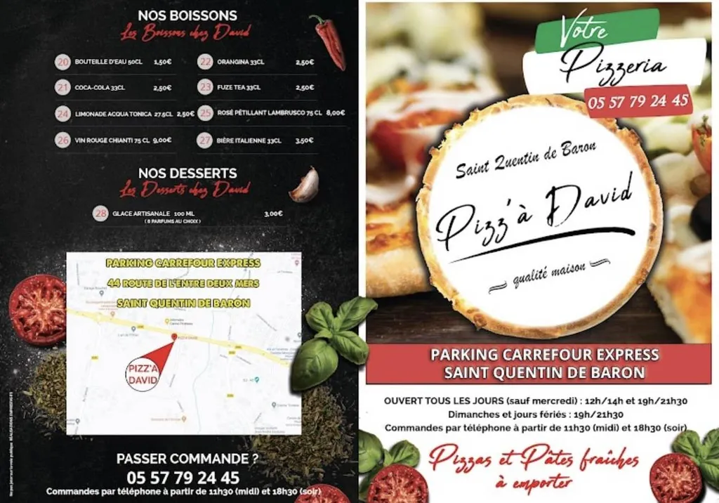 Pizzéria St Quentin de Baron Pizza David