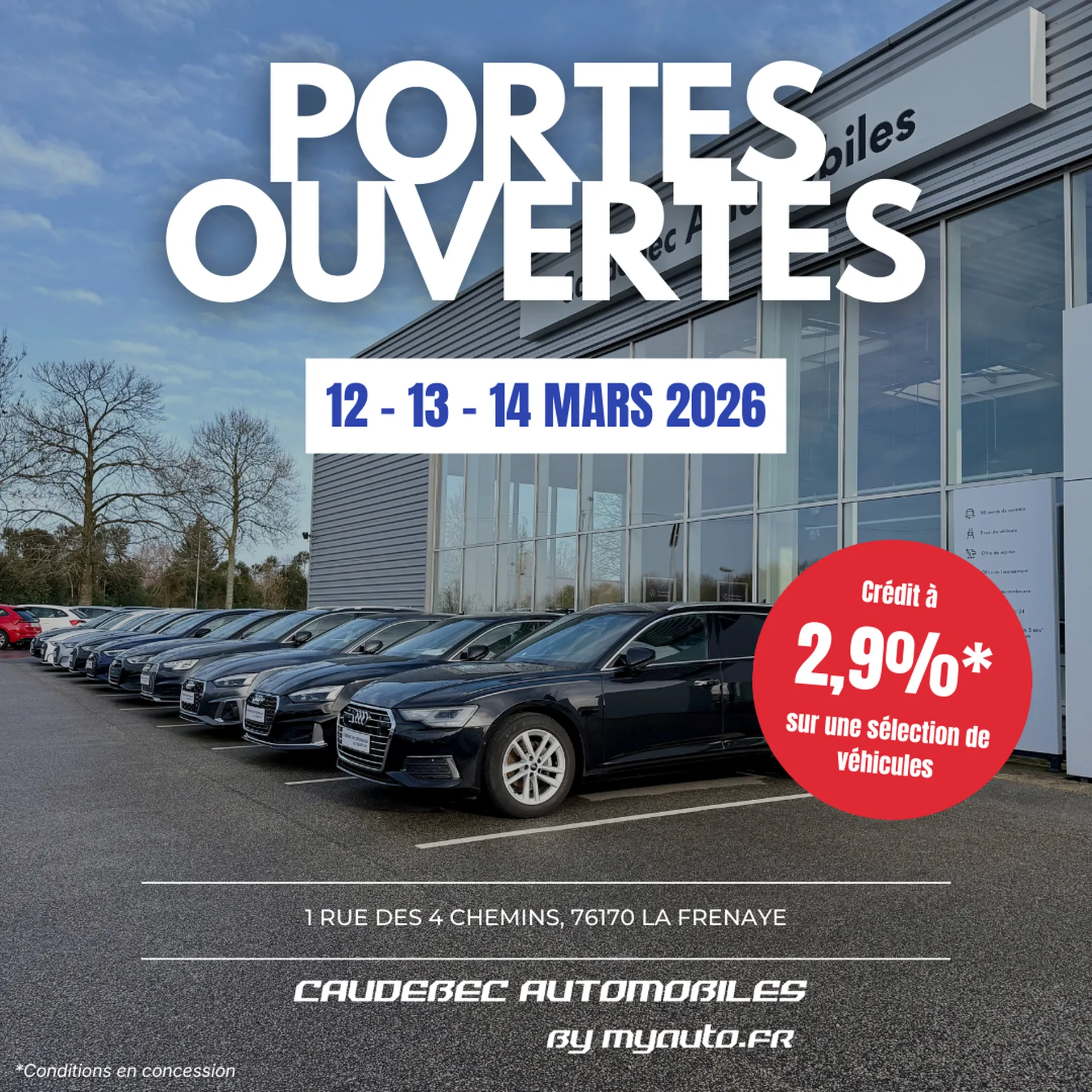 Journées PORTES OUVERTES chez Caudebec Automobiles by Myauto.fr entre Le Havre et Rouen