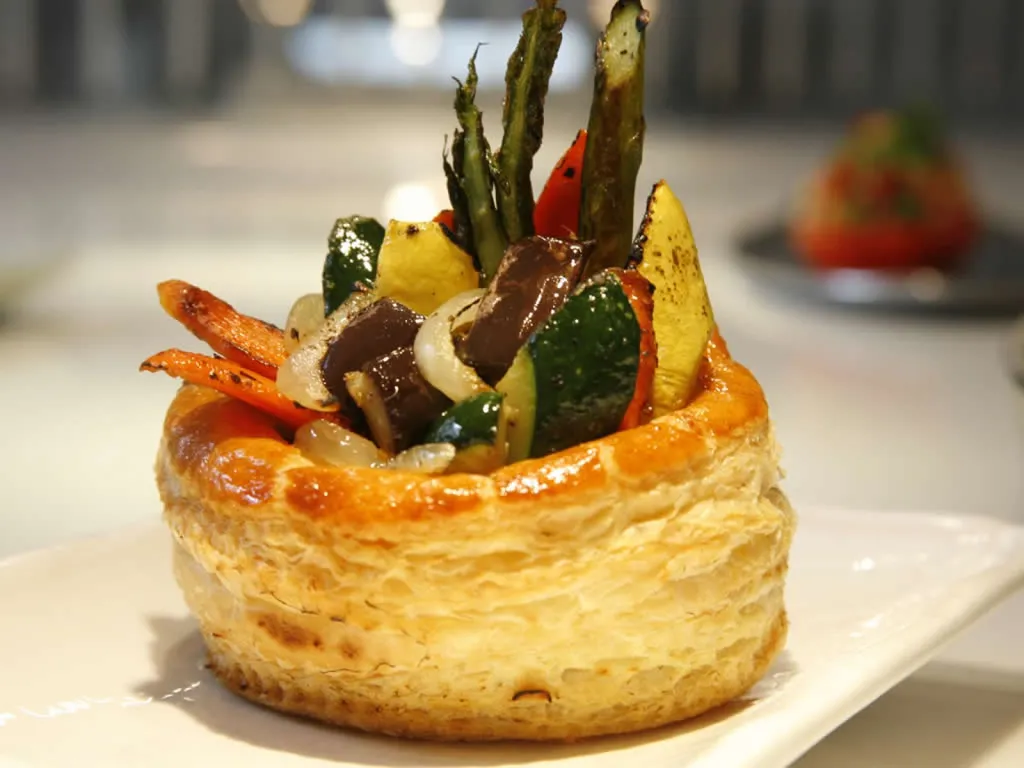 Vol aux vents de légumes croquants