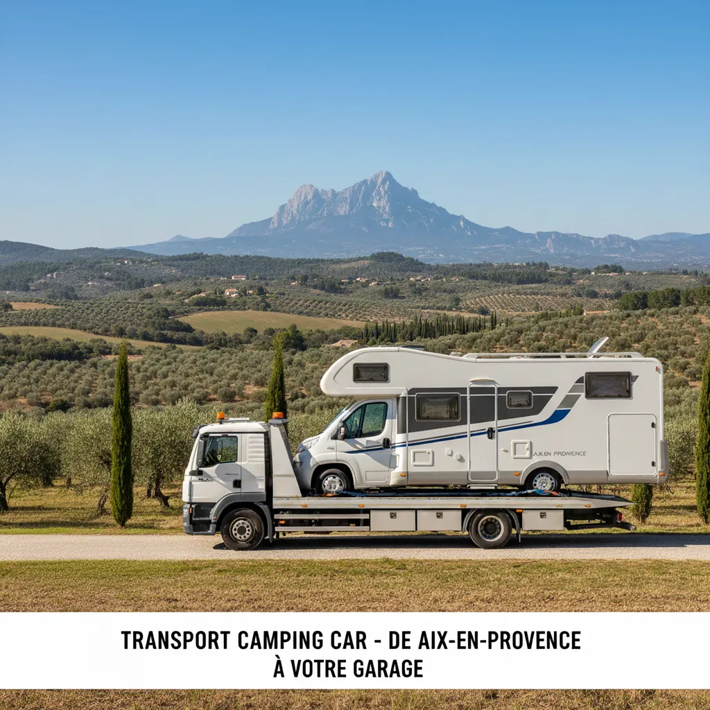 Remorquage de camping-car dans le 13