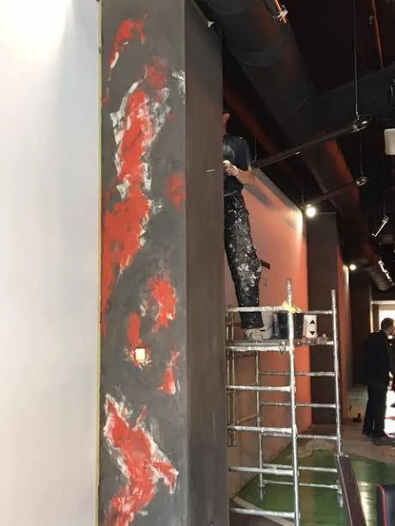 REALISATION EN COURS DU RCT LIVE EN STUC TERRE DU MONDE