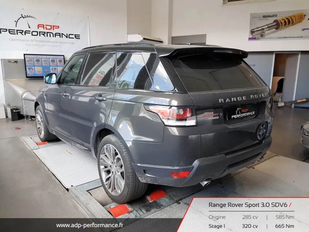Reprogrammation moteur Cannes - Range Rover Sport ADP Performance