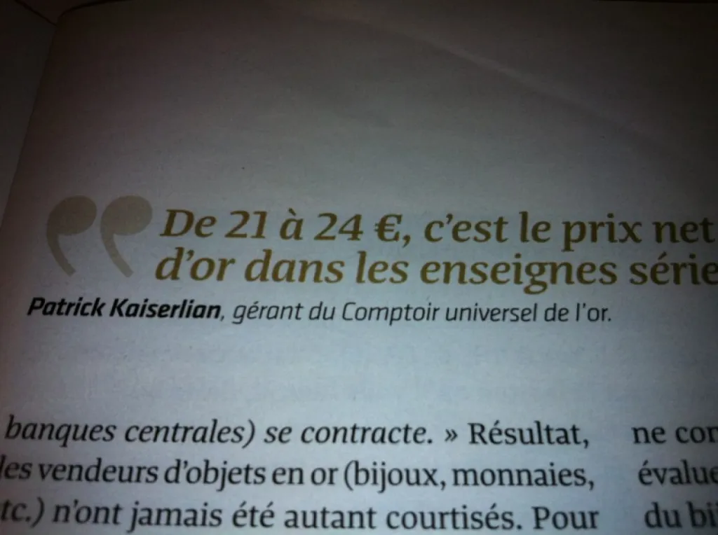 comptoir universel de l'or