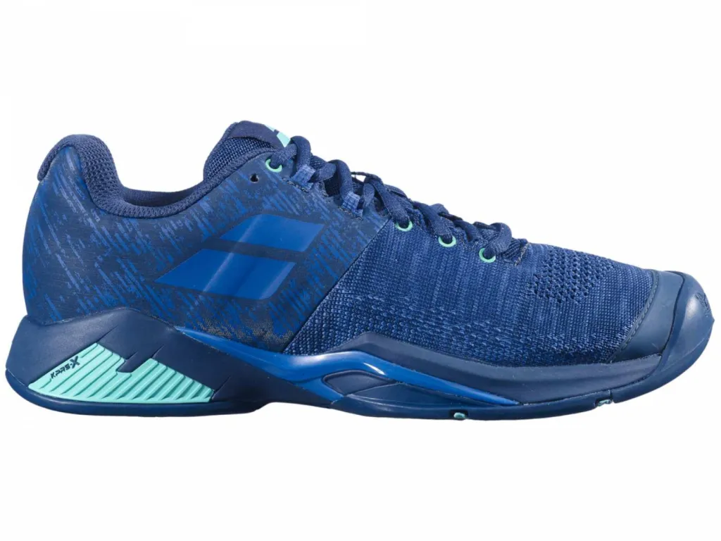 packshot chaussure babolat bleu marine extérieur
