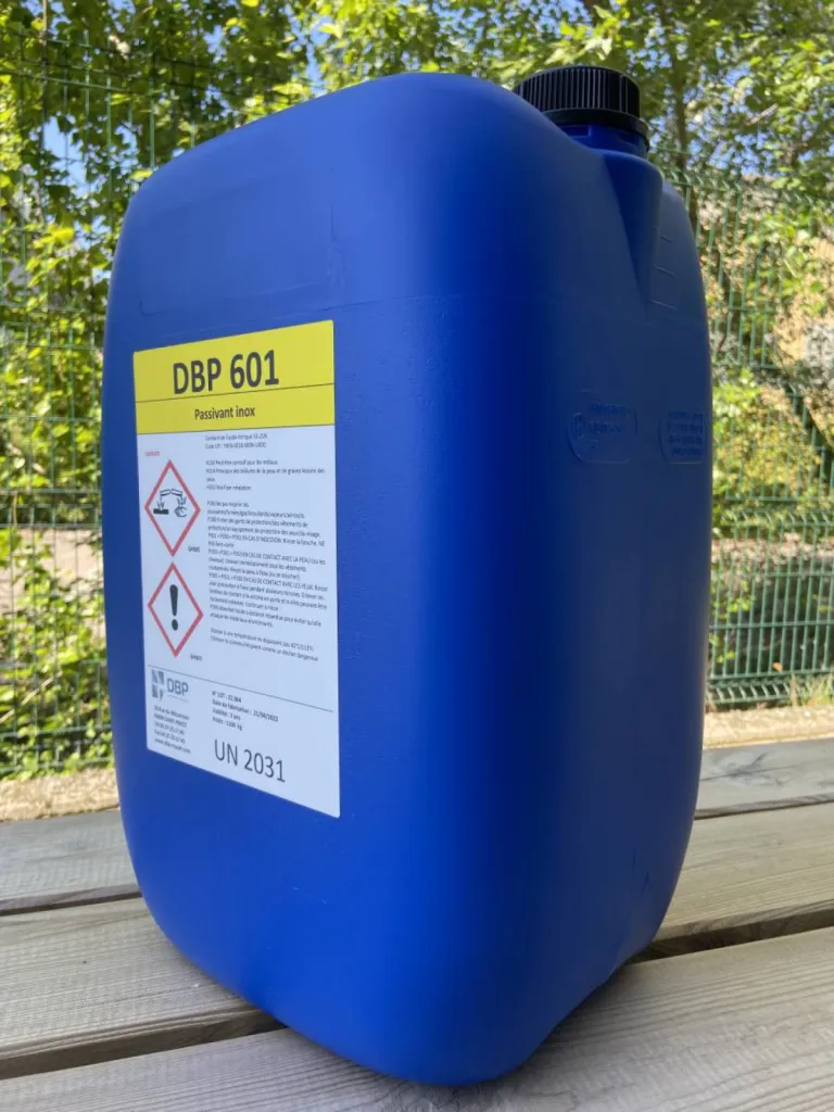 DBP 601 - Produit de traitement des aciers inoxydables austénitiques, austéno-ferritiques au sens large par passivation et neutralisation - Marne (51)