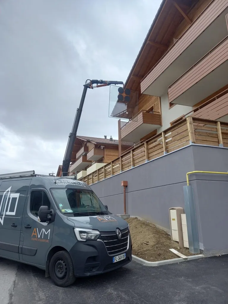 remplacement d’un vitrage dans une copropriété au grand bornant en Savoie