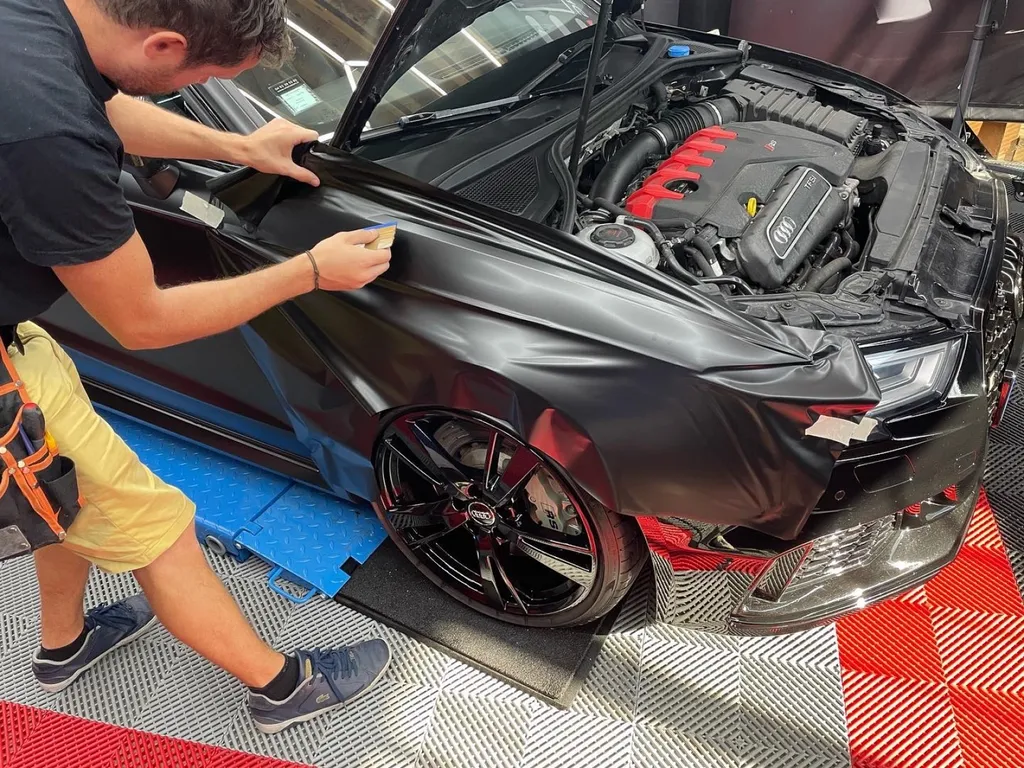 Covering protection PPF traitement céramique Audi RS3 à Lyon