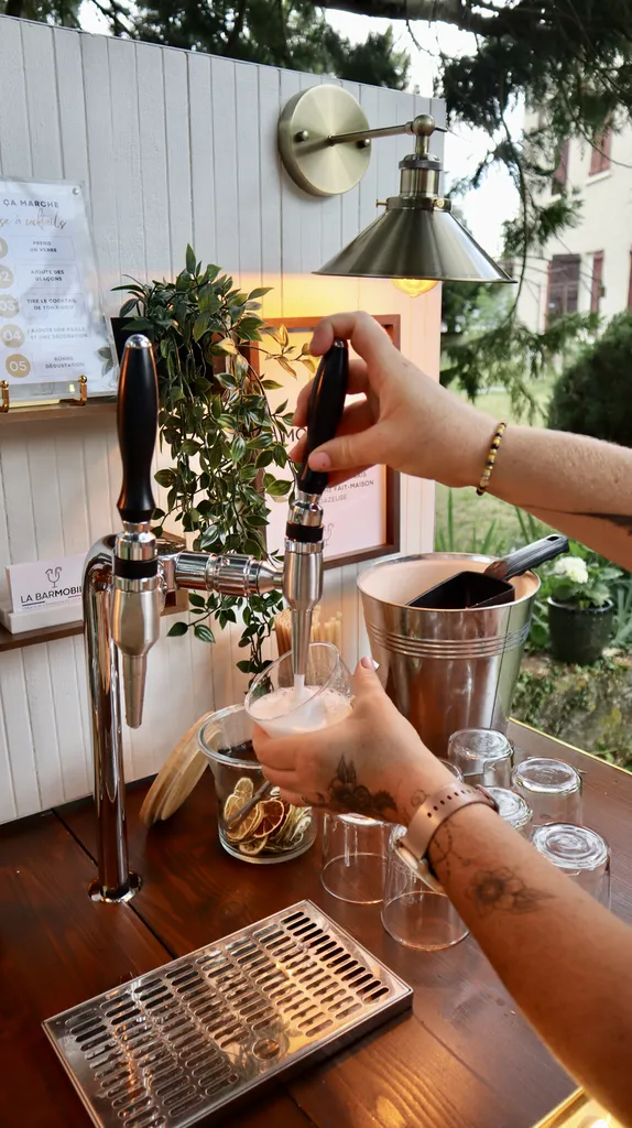 Tireuse à cocktails pour séminaire d'entreprise