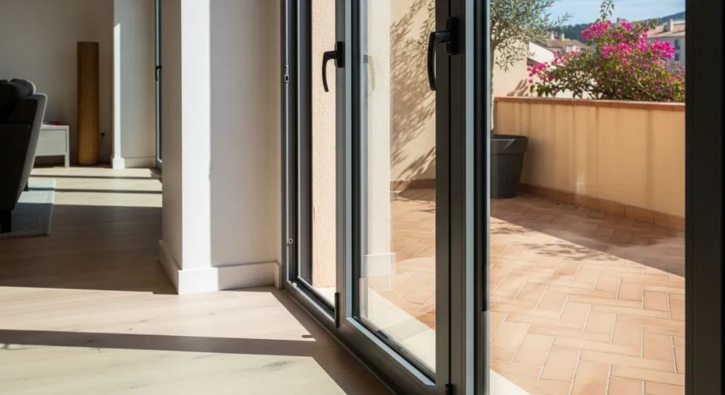 Installer une porte-fenêtre en aluminium à deux vantaux pour aménager l'accès de votre terrasse à Marseille proche Aubagne
