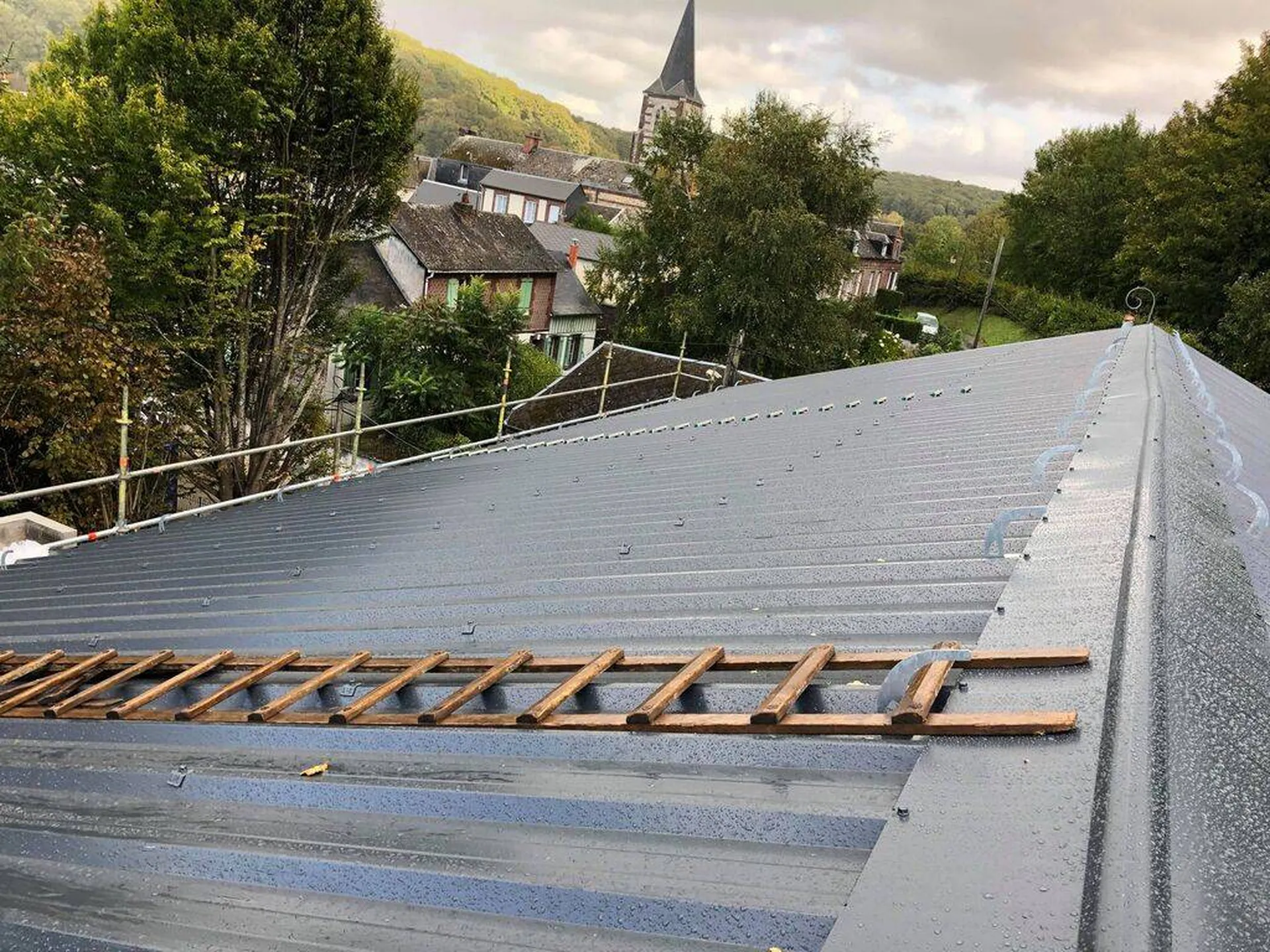 Changement de la couverture bac acier proche de Valmont en Seine-Maritime 76