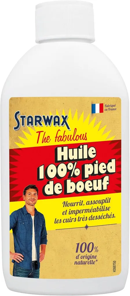 Huile 100% Pied de Bœuf Starwax The Fabulous : Le Soin Régénérant Absolu du Cuir
