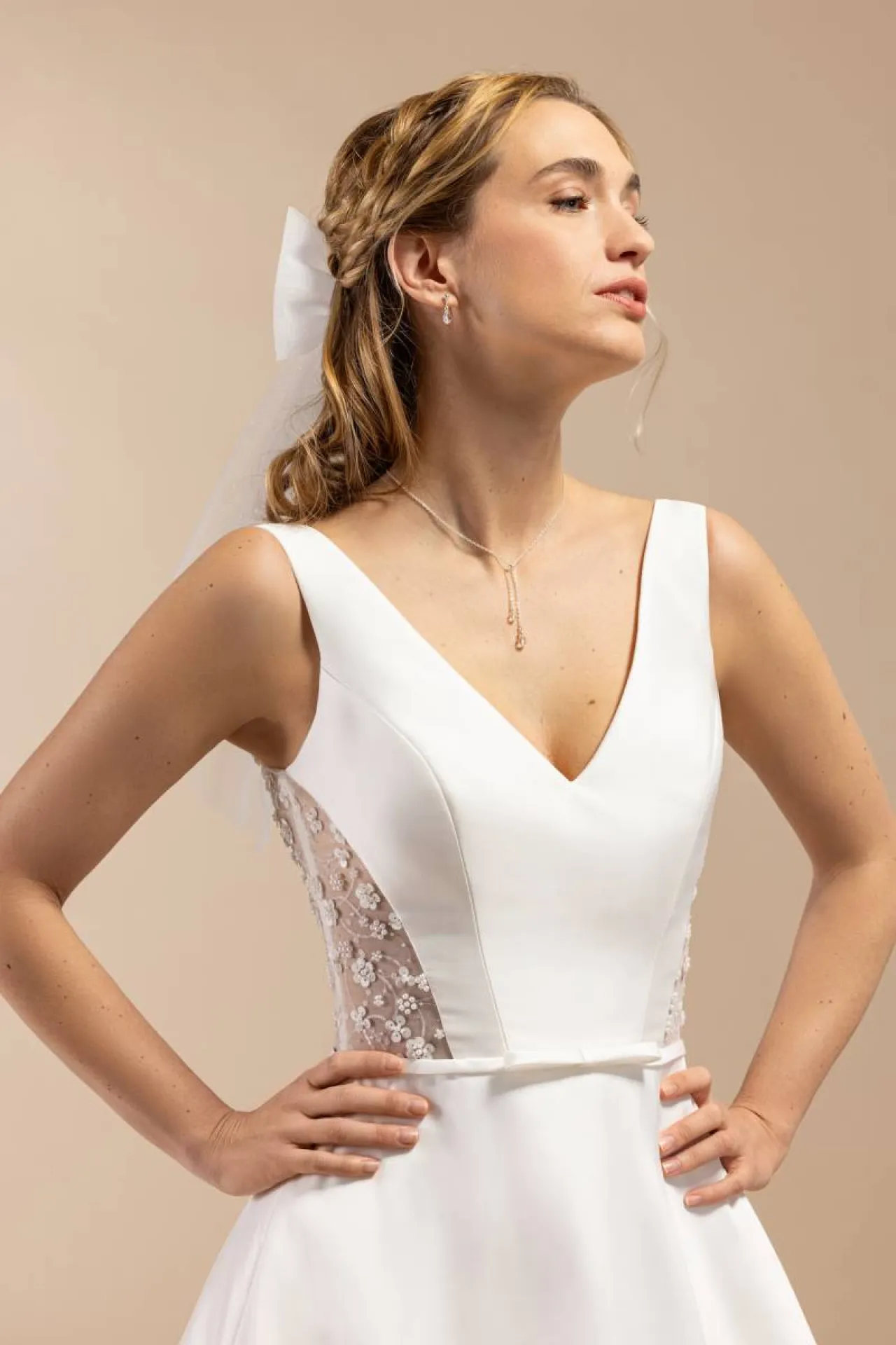 robe de mariée avec transparence
