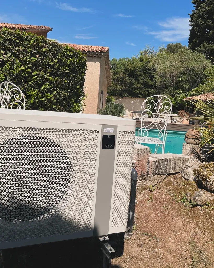 Installation de pompe à chaleur piscine Zodiac à Antibes 06