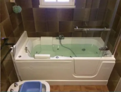 combiné bain douche baignoire à porte sénior kineduo kinedo Tarascon