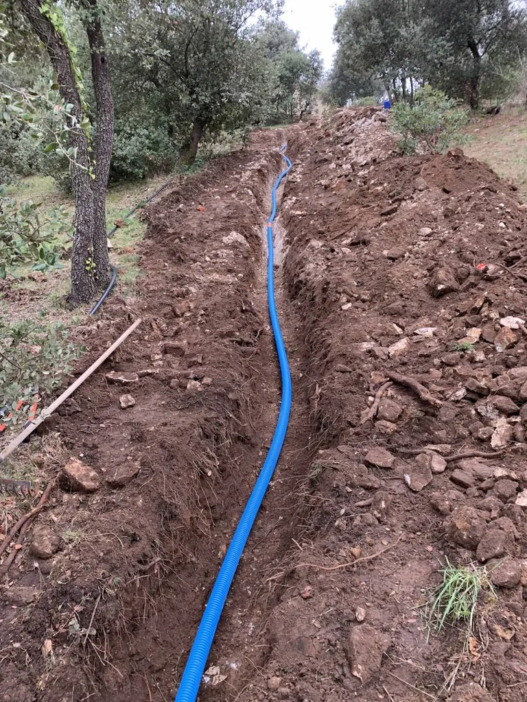 Adduction d'eau potable sur la commune des Taillades