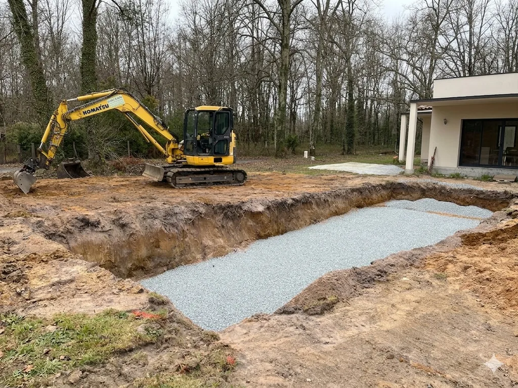 Un projet de piscine à Brach ? Faites appel à un terrassier spécialiste pour la préparation de votre projet.