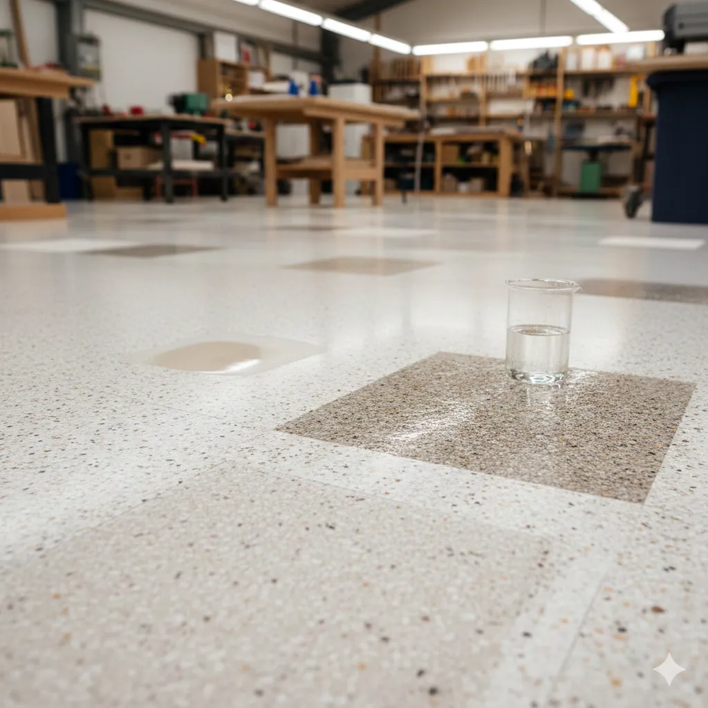 Quelle résine époxy quartz Color choisir pour améliorer résistance chimique et confort de marche dans les ateliers artisans Talence 33400 Gironde