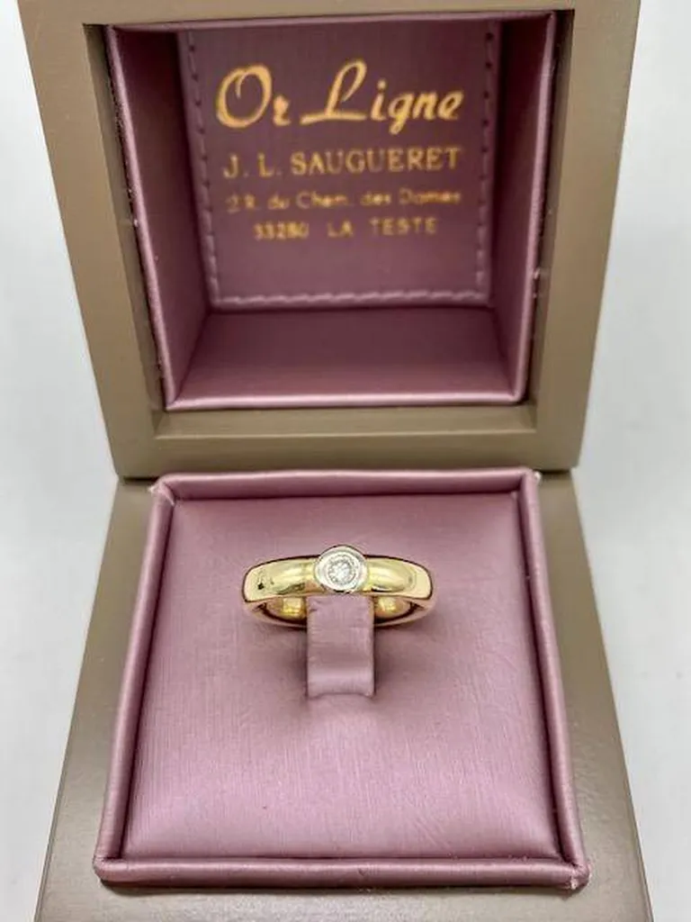 Bague solitaire diamant or 750/1000ème occasion Or Ligne La Teste Bassin d'Arcachon