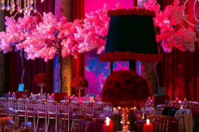 Décoration de mariage glamour 