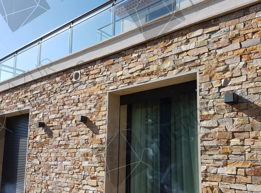 parement sur plaque de beton