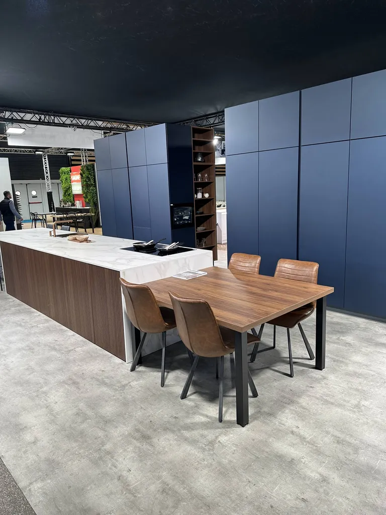 cuisine bleue et bois à lyon